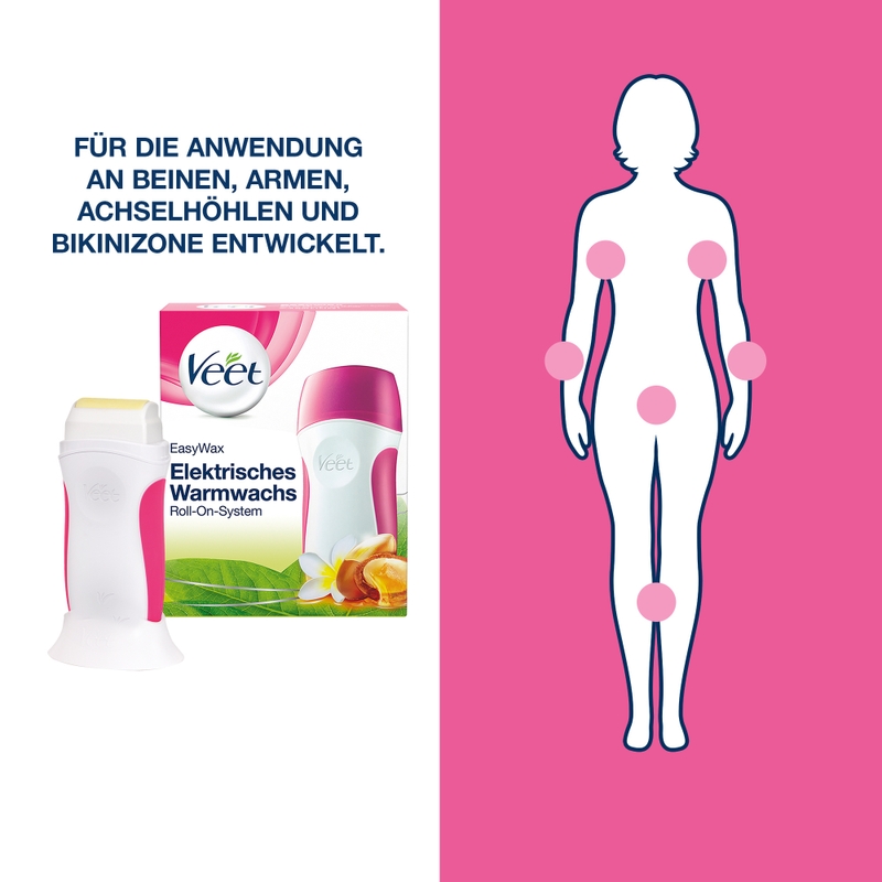 Veet Easy Wax Roll On System, Applikator + 50ml Patrone 1