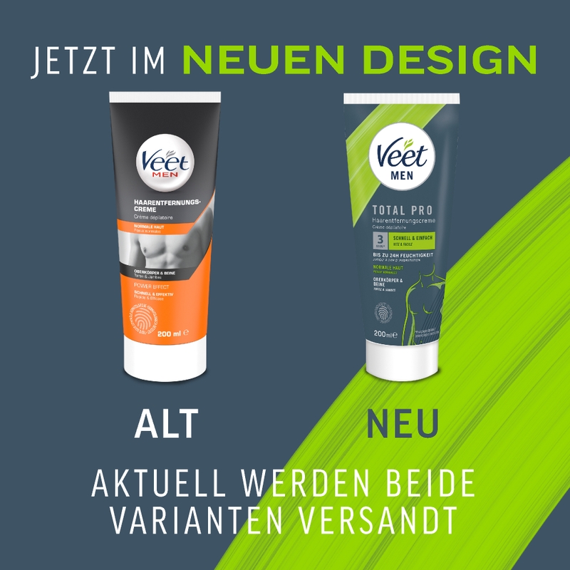 Veet Men Haarentfernungscreme Oberkörper & Beine, normale Haut, 200ml 5
