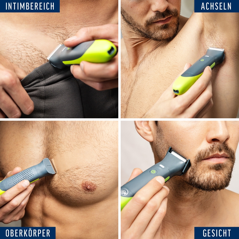 Veet Men Intimate Trimmer - Trimmer + 1 Trimmerkopf & 2 Kammaufsätze 2