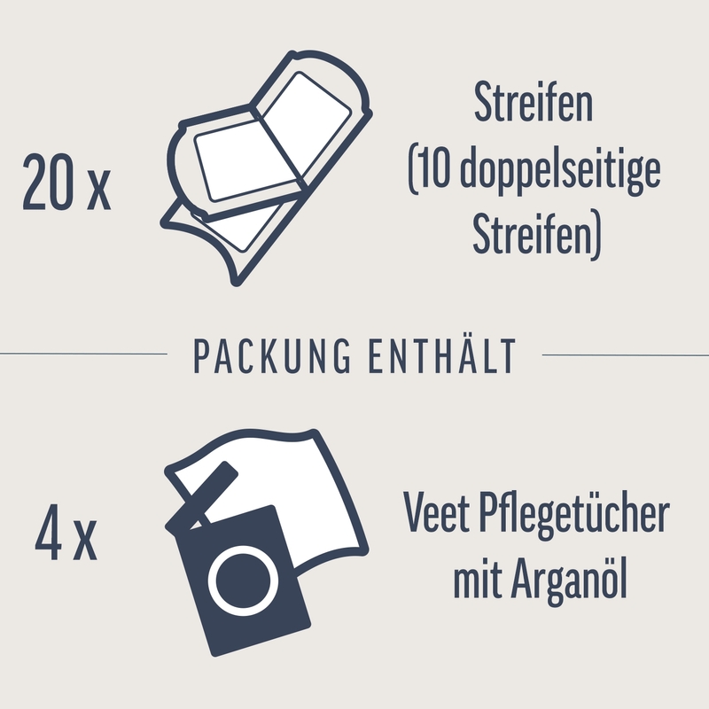 Veet EXPERT Kaltwachsstreifen Gesicht, alle Hauttypen, 20 Stück 6