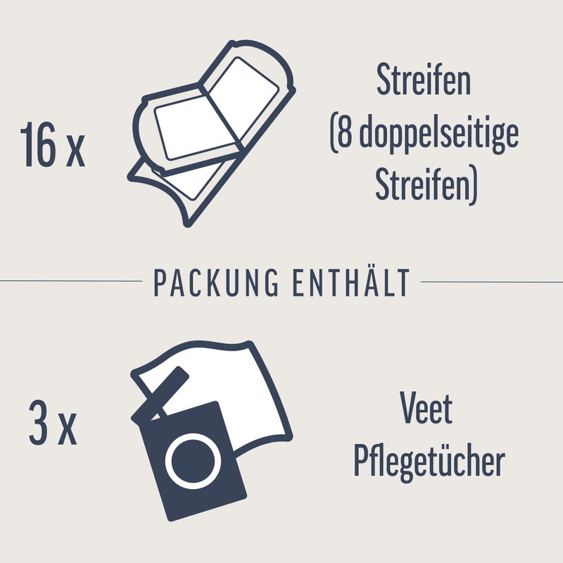 Veet PURE Kaltwachstreifen Bikini & Achseln, sensible Haut, 16 Stück 9